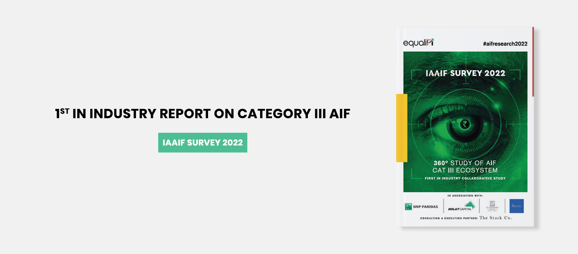 1st in industry report on Category III AIF